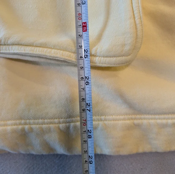 Free People We The Free Alexa Sweatshirt Jacket in Flan Yellow Boho Chic XL - Picture 13 of 16